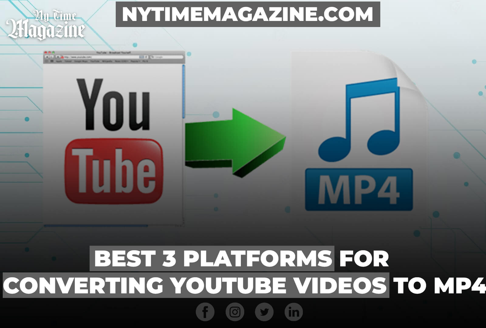BEST 3 PLATFORMS FOR CONVERTING YOUTUBE VIDEOS TO MP4