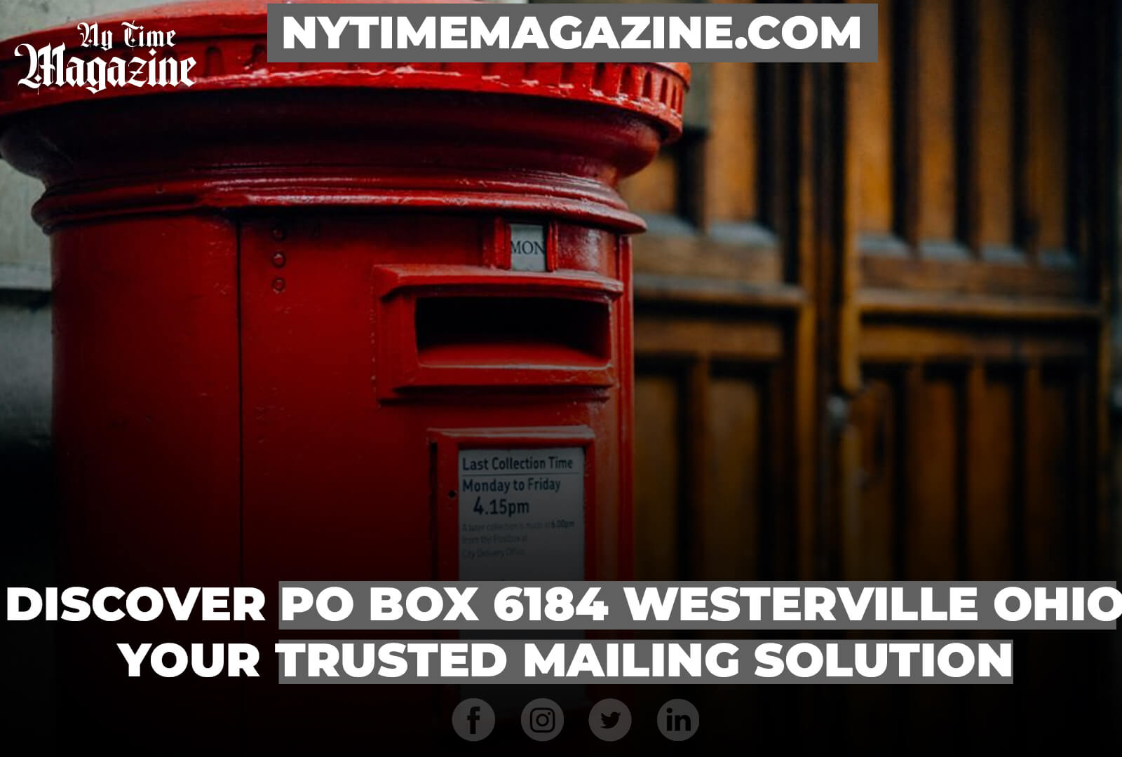 Discover Po Box 6184 Westerville Ohio - Your Trusted Mailing Solution
