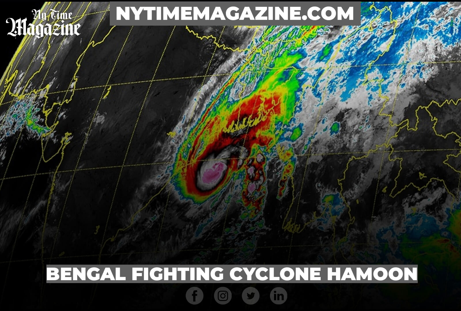 Bengal Fighting Cyclone Hamoon : A very severe cyclone in the North Indian Ocean