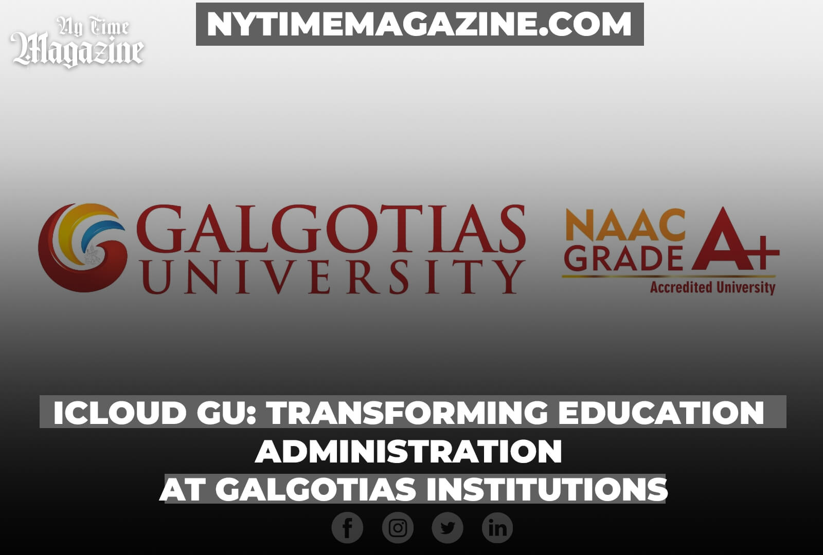 iCloud GU: Transforming Education Administration at Galgotias Institutions